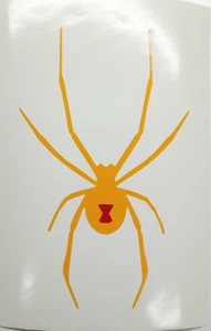 Black Widow With Red Spot Spider Vinyl Decal Car Truck SUV Laptop Two Tone Decal - Picture 1 of 53
