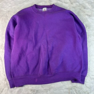 Sudadera Munsing Wear Unisex Adulto Grande Púrpura Calce Cuadrado - Hecha en EE. UU. Foto 1 de 4