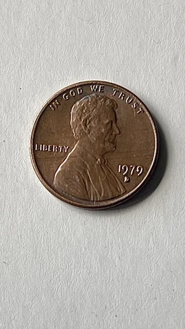 Unique Error 1979 D Lincoln cent Denver's D is Filled In. also slight Doubling Cover