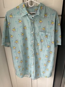 Tipsy Elves Tacosaurus Hawaiian Button Down Shirt Men's size XL - Picture 1 of 8