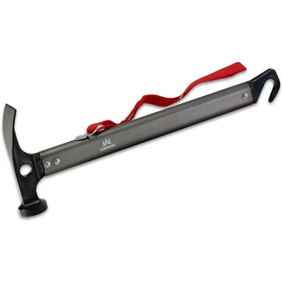CAMPGURU Camping Hammer Heringauszieher Campinghammer Zelt Hering Heringzieher
