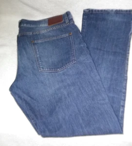Men's Lacoste Blue Jeans Size 40 x 33  Blue Denim Logos - Picture 1 of 7