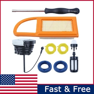 Air Fuel Filter Line Hose For Stihl BR500 BR550 BR600 w/Cap Oil Seal Primer Bulb - Picture 1 of 6