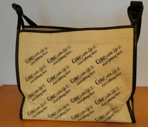 70er Jahre Coca-Cola Harvest gelbe Tasche Handtasche passt alles schön! Vintage - Bild 1 von 12