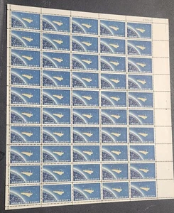 U.S. MINT SHEET of 50 PROJECT MERCURY POSTAGE STAMPS 4cent - Picture 1 of 1