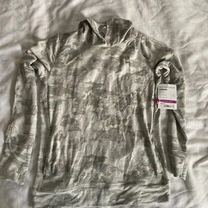 NWT Athleta Girls Head Start Hoodie XXL/16 Gray - Picture 1 of 6
