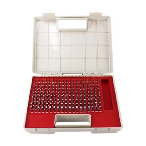 Plus Pin Gage Set Storage Case Steel for Measuring Holes 190pcs 0.061"-0.250" M1 - Picture 1 of 8