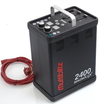 MULTIBLITZ MAGNOLUX 2400 ASYMMETRISCHER BLITZGENERATOR + BL41 BLITZKOPF - Bild 1 von 4