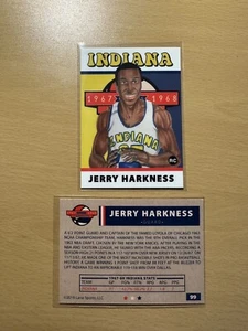 2019 1967-68 Lana Sports ABA #99 JERRY HARKNESS Rookie RC Indiana Pacers - Picture 1 of 4