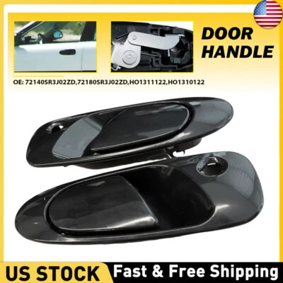 2PCS For Exterior Door Handle Honda 1992 - 1995 Civic Front Left Right Side NEW - Image 1 of 4