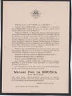 *1922 Faire-part d&#233;c&#232;s Mme Frix de BROQUA n&#233;e BAYLIN - Saint-Sever (Landes)