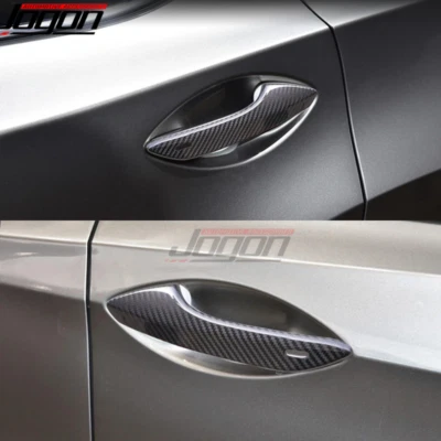 2X For Lexus RC200t RC300 RC350 RC F Sport 2015-19 Carbon Door Handle Cover Trim - Imagem 1 de 4
