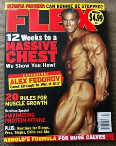 FLEX bodybuilding muscle magazine Alex Federov October 2004 MARK DUGDALE POSTER - Picture 1 of 1