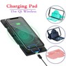 Universal Car 15W Qi Wireless Charger Fast Charging Pad Phone Stand Silicone Mat