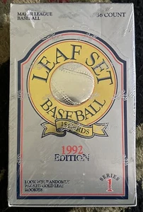 1992 Leaf Set Series 1 Baseball Box 36CT Factory Sealed - Bild 1 von 3