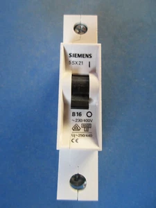 Siemens Leitungsschutzschalter 5SX21 B16  gebraucht - Bild 1 von 1