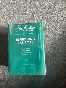 Shea Moisture Men Refreshing Bar Soaps Vetiver & Neroli 2 Bars 4oz each - Picture 1 of 4