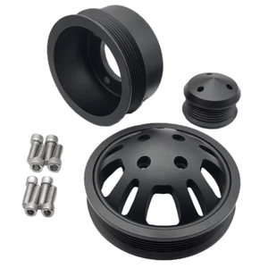 FORD CLEVELAND BLACK PRO SERIES SERPENTINE PULLEYS - Picture 1 of 5