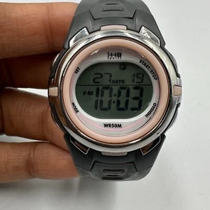 Timex Digital Watch Women Black Pink 38MM Dial Water Resistant New Battery - Picture 1 of 14