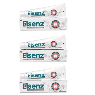 Pack de 3 pasta de dientes anti caries Elsenz Foto 1 de 4