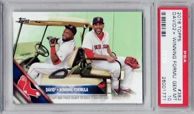 Topps Baseball 2016 - Ortiz/Price David2 - PSA 10 - #382 - ¡Boston Red Sox! Foto 1 de 2