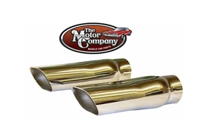 1969 1970 1971 1972 Chevelle SS396 SS454 2 1/2 Inch Chrome Exhaust Tips - Photo 1 sur 1