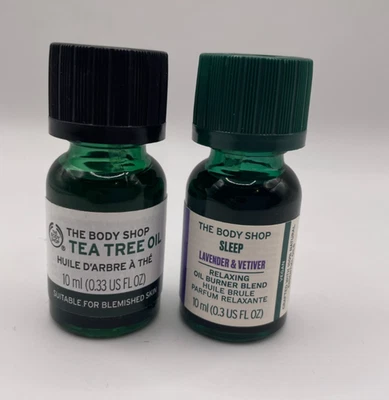 The Body Shop Tea Tree Oil 10ml  for blemished skin  + Sleep Lavender 10ml - Image 1 of 2