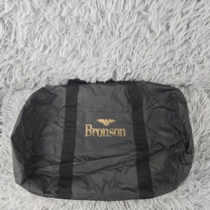 Bronson 16.5 x 8 x 10 Black Nylon Round Small Duffel Bag - Picture 1 of 7