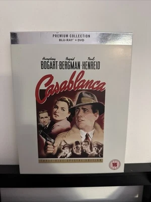 Casablanca HMV Premium Collection Blu-ray DVD 3-Disc Set with Booklet - Image 1 of 3
