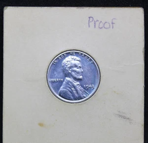 1943 Lincoln Wheat Cent UNC - Picture 1 of 2
