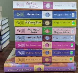 Lot Of 9 MAGGIE SEFTON "A KNITTING MYSTERY" Books 8 Paperback 1 Hardcover  - Picture 1 of 2