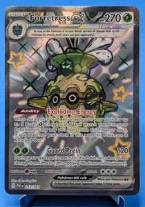 Juego de cartas coleccionables Pokémon Forretress ex 212/091 2024 brillante ultra raro Paldean Fates casi como nuevo - Imagen 1 de 3