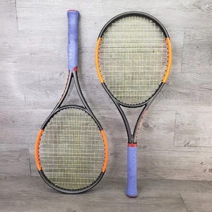2x Wilson Burn 100S V2 Tennis Racket Countervail 4 1/4 Grip Size 300G 10oz - Picture 1 of 12
