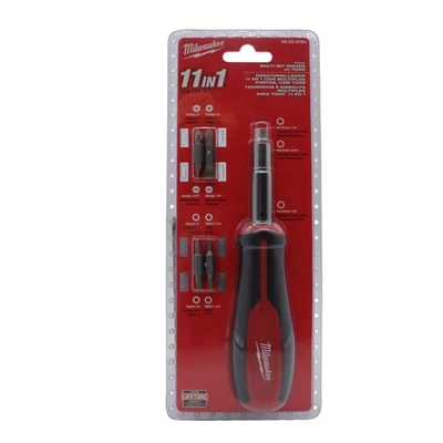 Milwaukee 48-22-2761 11-in-1 Multi-Tip Screwdriver with Square Drive Bits - Image 1 of 4