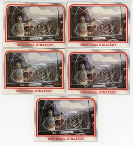 x5) 1980 Topps Starwars Empires Strikes Back #17 NUEVA ESTRATEGIA REBELDE EN MUY BUENA CONDICIÓN-EXCELENTE+ - Imagen 1 de 2