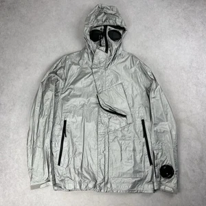 CP Company Memec La Mille Goggle Jacket Silver Coat Large Grey 4538 - Picture 1 of 7