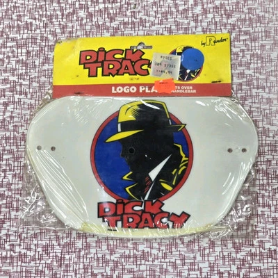 老式 NOS 原装 Dick Tracy 迪士尼标志编号板 Randor BMX 自行车自行车 — 第 1/4 张图片