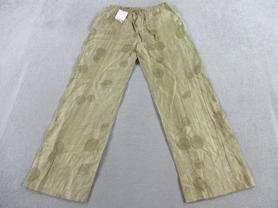Zara Pants Womens Small Olive Drawstring Wide Leg Lyocell Blend Lightweight - Image 1 of 4