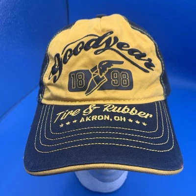 De colección GOODYEAR TIRES Logo Sombrero Snapback Trucker Gorra Trasera Sólida - TALLA ÚNICA EE. UU. Foto 1 de 4