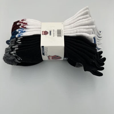 K Swiss Low Cut Socks Mens Size 10-13 Full Cushion 7 Pairs Fits Shoe Size 6-12.5 - Image 1 of 4