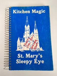 St. Mary's Catholic Church Sleepy Eye MN Cookbook Kitchen Magic 402 Pages Vtg - Picture 1 of 11