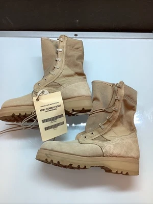 Botas Vibram combate militar clima quente biqueira macia sobremesa bronzeada tamanho 7.5R - Novo com etiquetas - Imagem 1 de 4