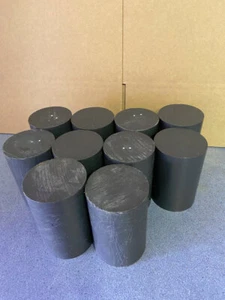 PVC grau, D 65mm, L 110mm, 10 Stück, Kunststoff, Rundmaterial, Halbzeug - Bild 1 von 1