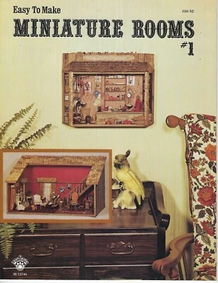 Habitaciones en miniatura fáciles de hacer #1 casas de muñecas de colección patrones de libro de instrucciones Foto 1 de 4