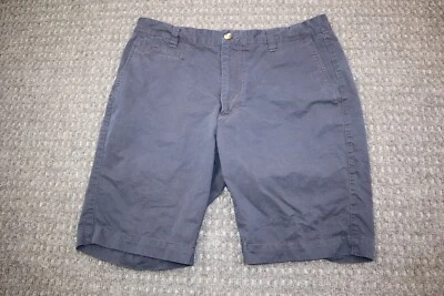 Louis Raphael Shorts Men's Size 34 Slim Fit Chino Navy Blue Slash Pockets Zip - Image 1 of 4