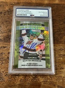 Martin Brodeur IP Signed UD Synergy Card PSA DNA Coa Slab Devils Autographed - Picture 1 of 2