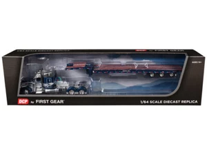 DCP/First Gear Peterbilt 389 W/Sleeper & Trailer Rich Blue 1/64 Model 60-1935 - Picture 1 of 1
