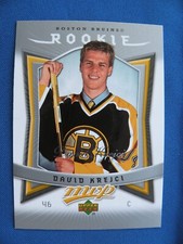 2007/08 UD MVP Hockey Silver Script R/C David Krejci Boston Bruins #308