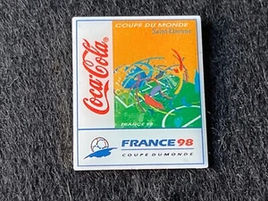 PIN PINS ENAMEL WORLD CUP 98 1998 FOOTBALL SOCCER COCA COLA SAINT DENIS DORE - Bild 1 von 1