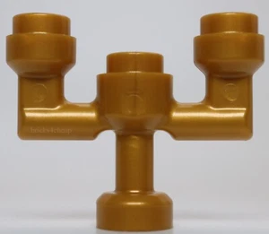 Lego 8x Minifigura Oro Perla Utensilio Candelabro - Imagen 1 de 1
